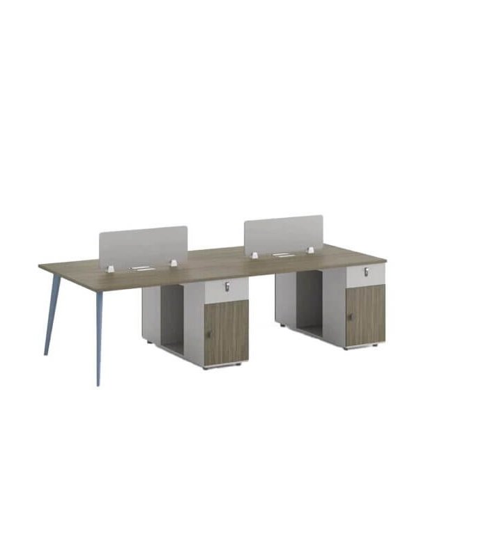 4 Person Office Workstation, Best office Furniture in Dubai, Ajman|Interwood Furniture