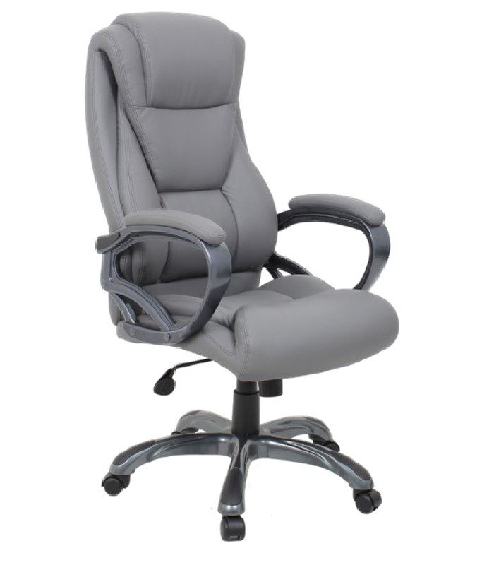 Office Chair Leatherette Grey, Best Office Furniture in Duabi, Ajman