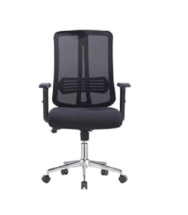 Mid-Back Mesh Office Chair with Arms - Image 1
