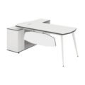 Modern L-Shaped Executive Office Desk