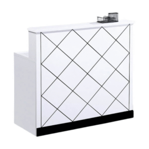 White Diamond Reception Desk
